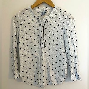 Old Navy polka dot tunic blouse